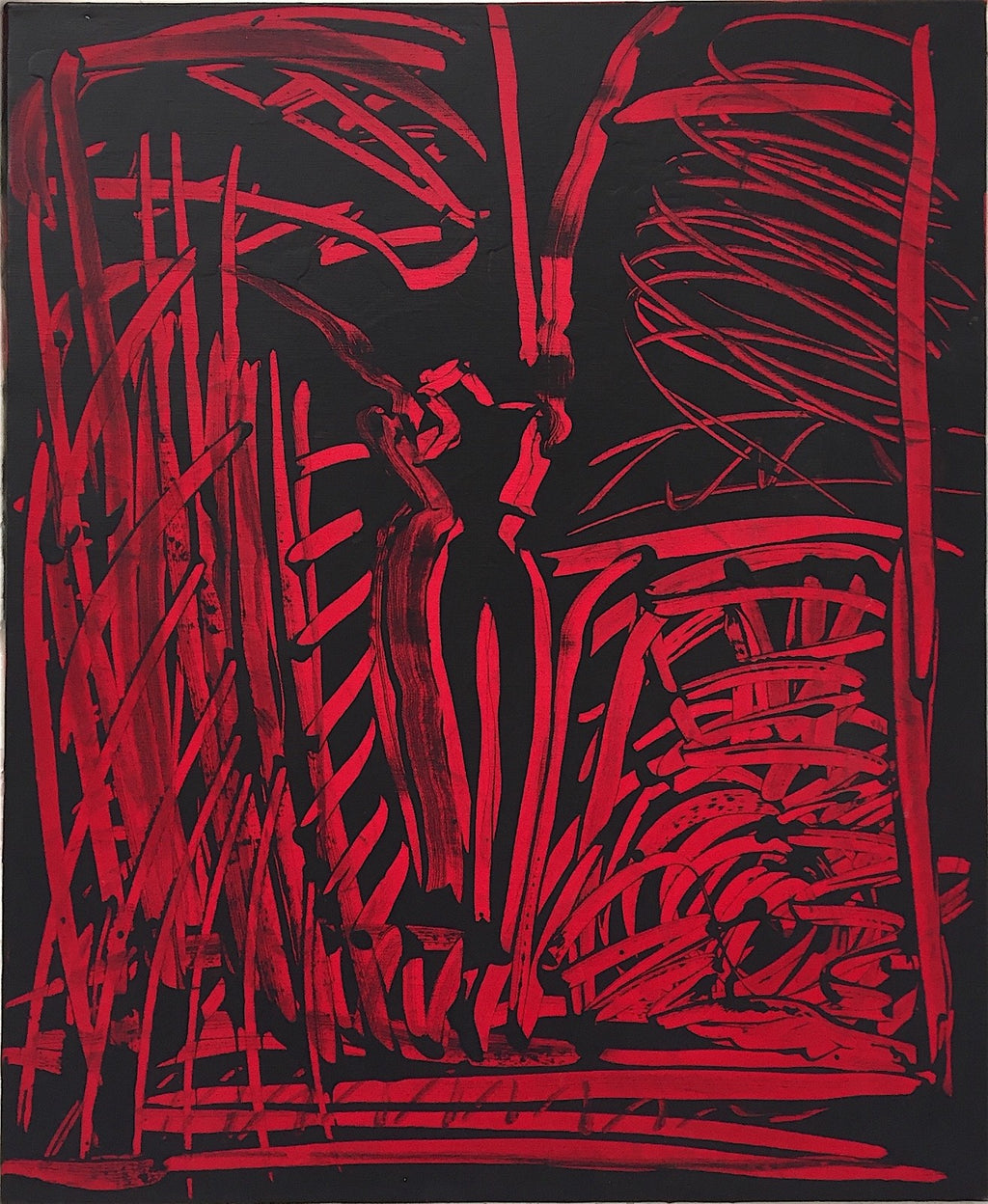 Aki Kuroda, Huile sur toile, 1990