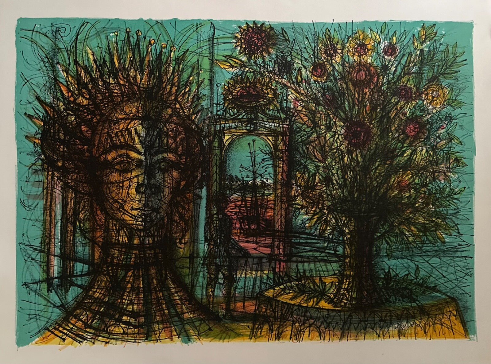 Jean Carzou, Lithographie originale, 1970