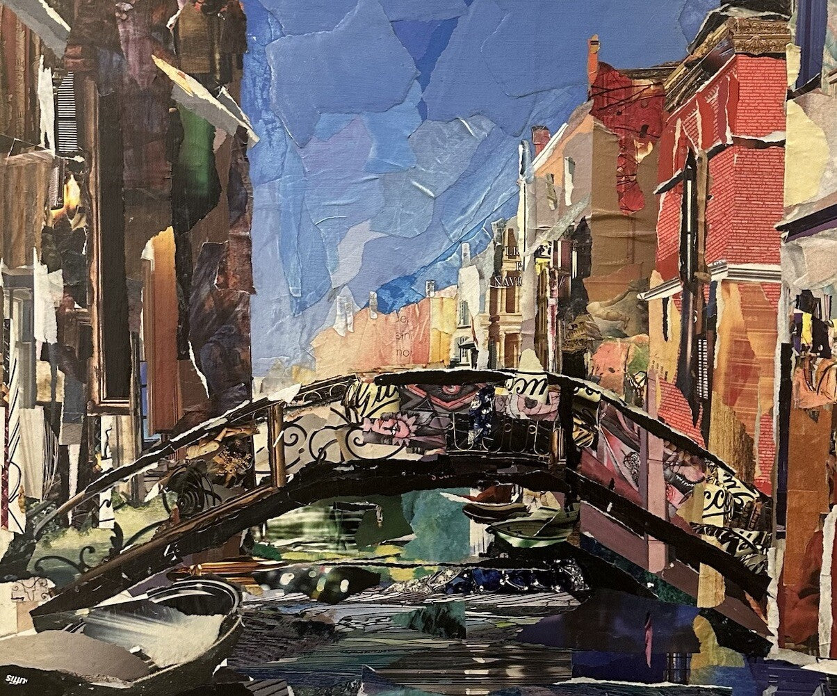 André Didier Dana, Collage sur toile, 1979