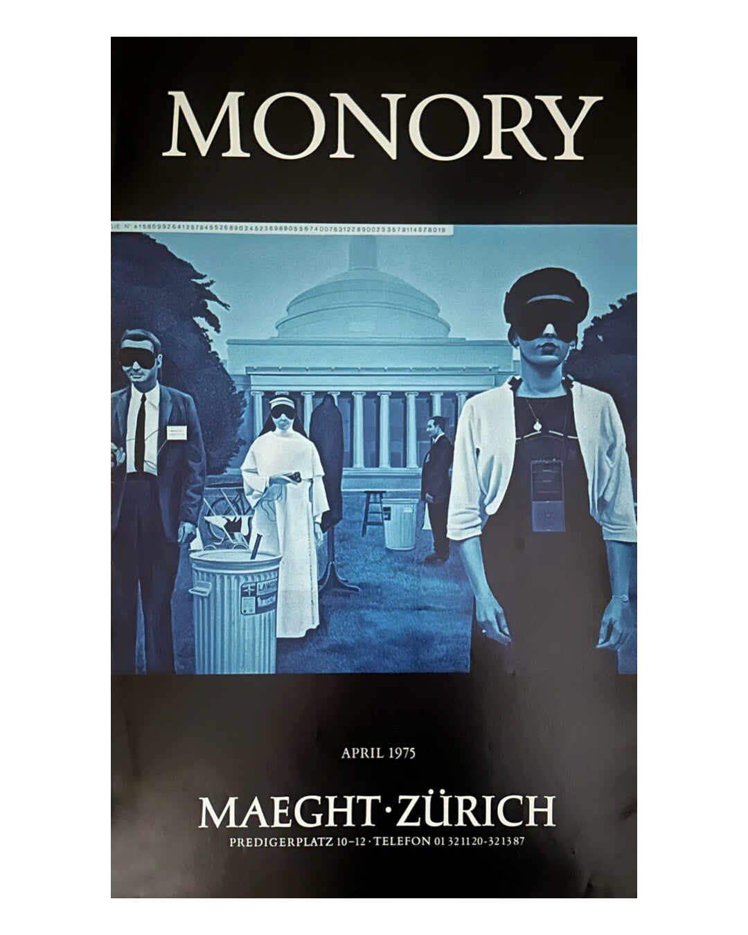 Jacques Monory, Affiche originale, 1975