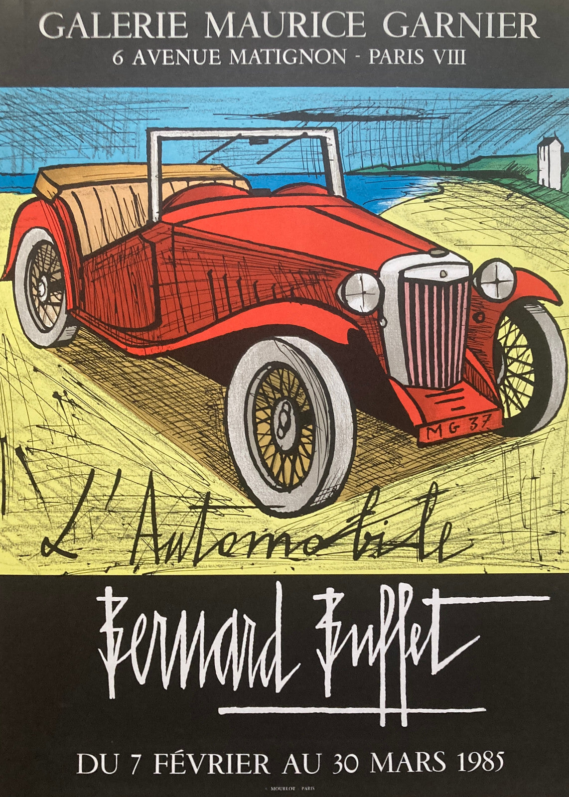 Bernard Buffet, Affiche, lithographie, 1985