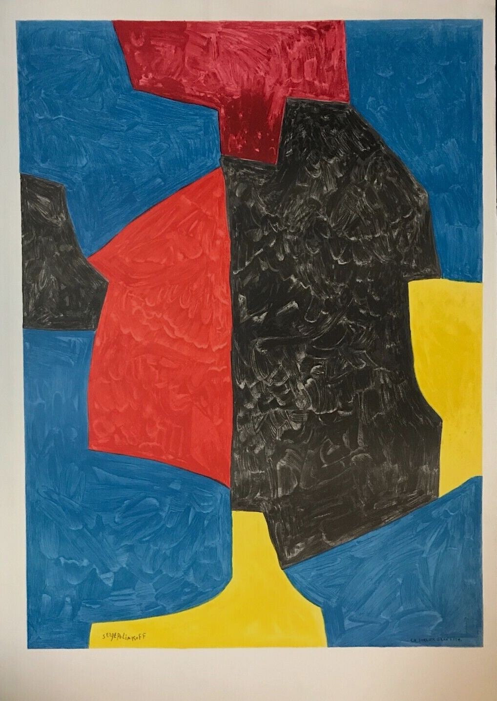 Serge Poliakoff, Lithographie, 1970