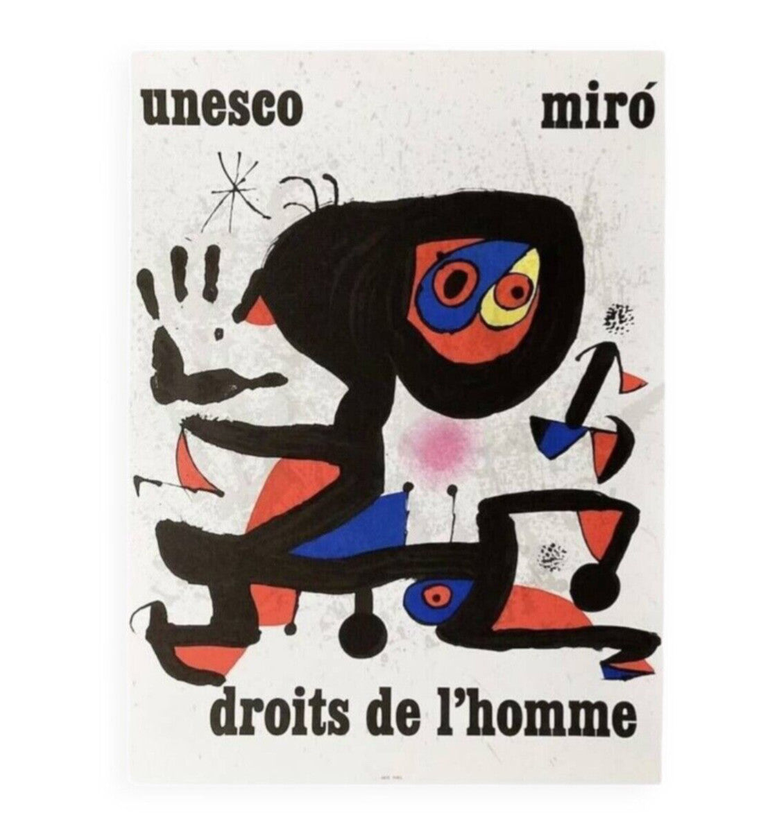 Joan Miró, Affiche originale, lithographie, 1974