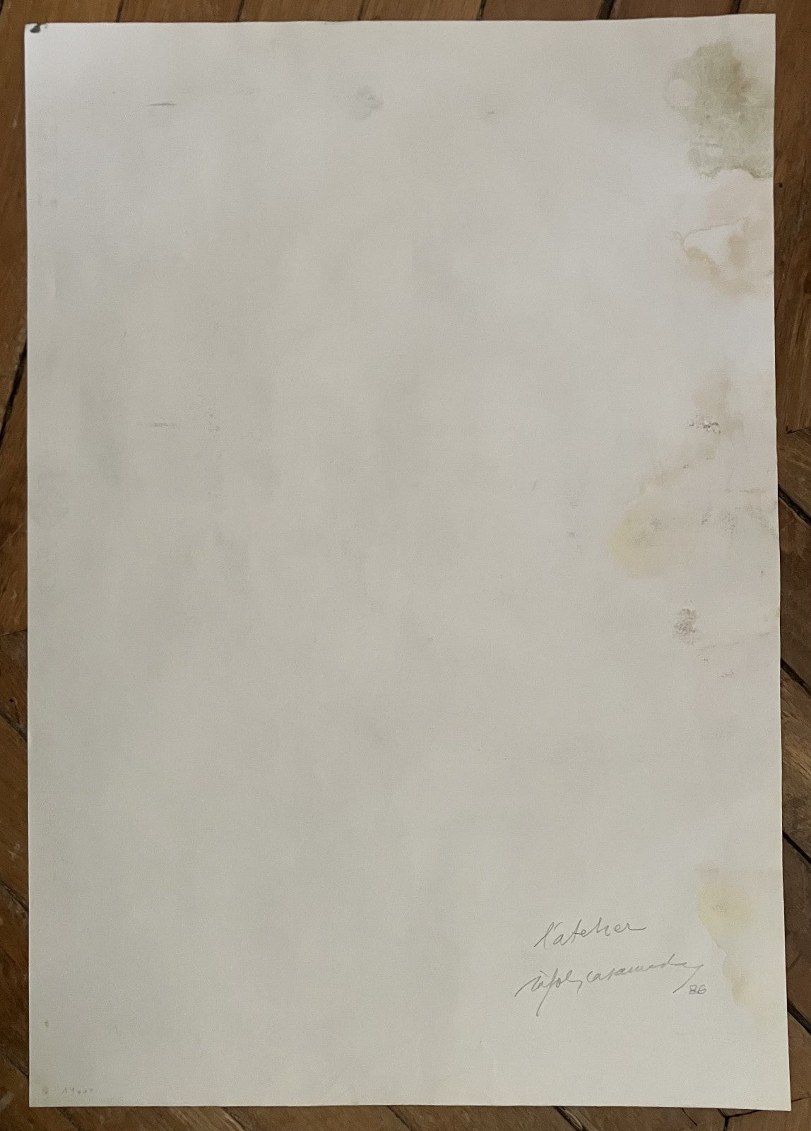 Albert Ràfols-Casamada Pastellzeichnung signiert abstrakte Kunst Abstraktion katalanische Kunst