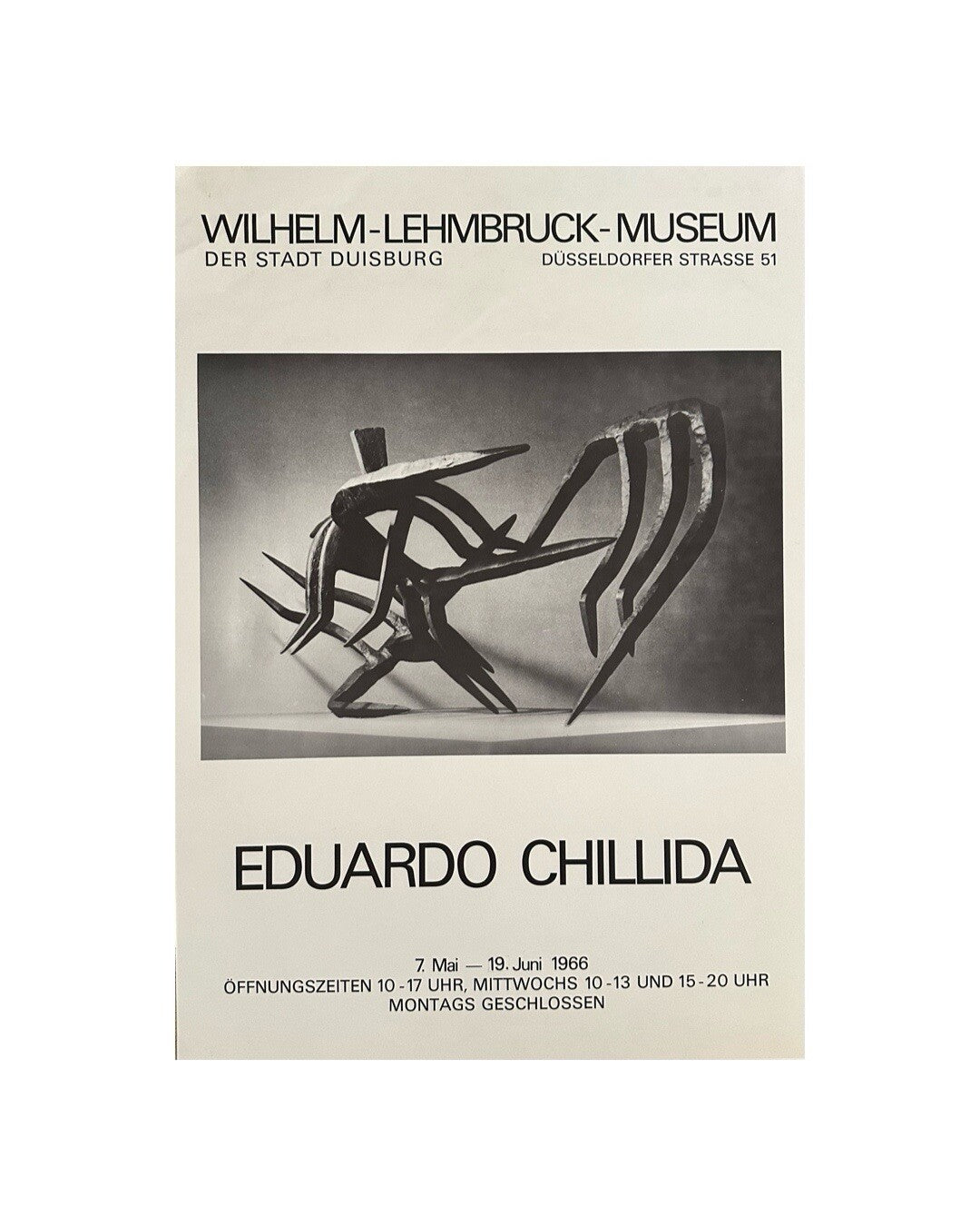Eduardo Chillida, Affiche originale, 1966