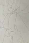 Robert Müller, Dessin au crayon, 1970