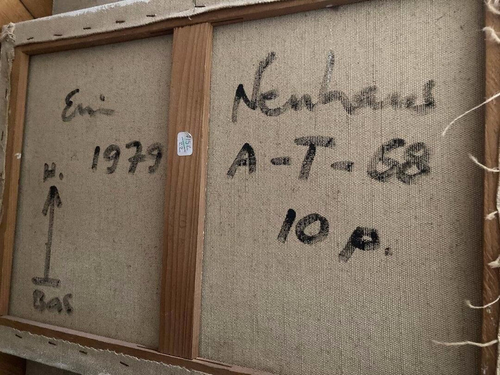 Neuhaus Ervin Öl auf Leinwand signiert 1968 abstrakte Kunst Abstraktion abstrakte Kunst