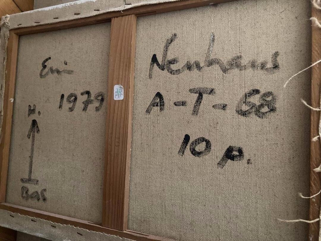 Ervin Neuhaus, Huile sur toile, 1968