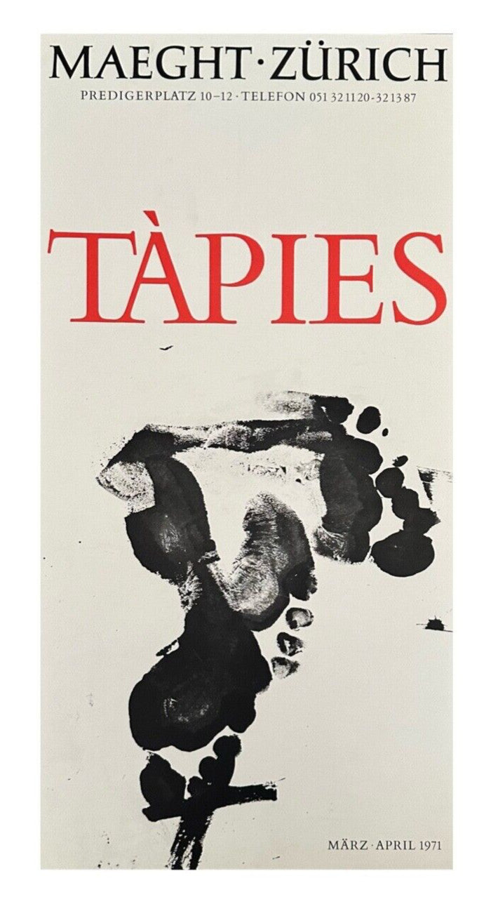 Antoni Tàpies, Affiche originale, 1971