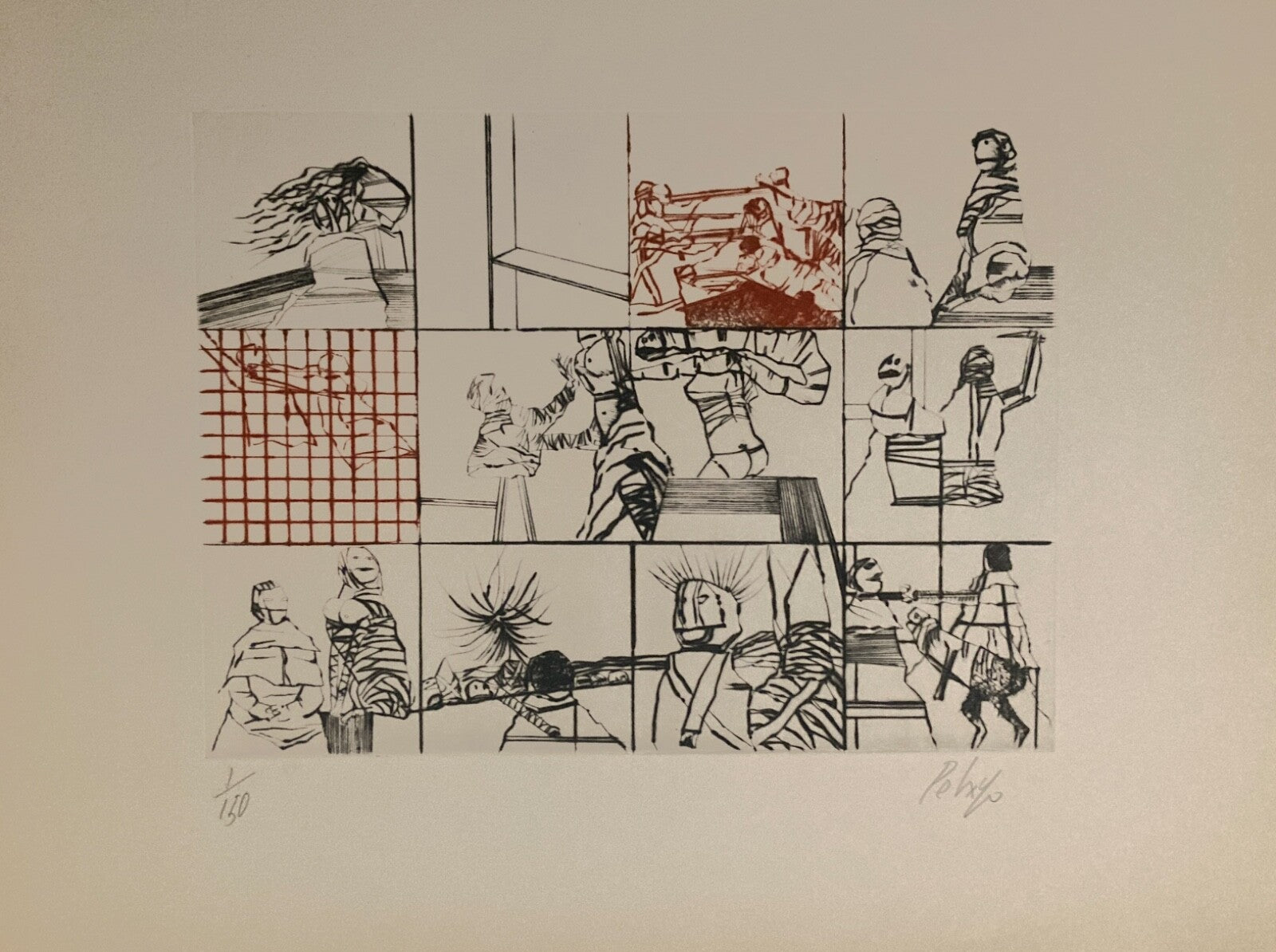 Orlando Pelayo, Gravure originale, 1990