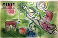 Marc Chagall  Affiche originale lithographie 1964  « Romeo et Juliette » Sorlier