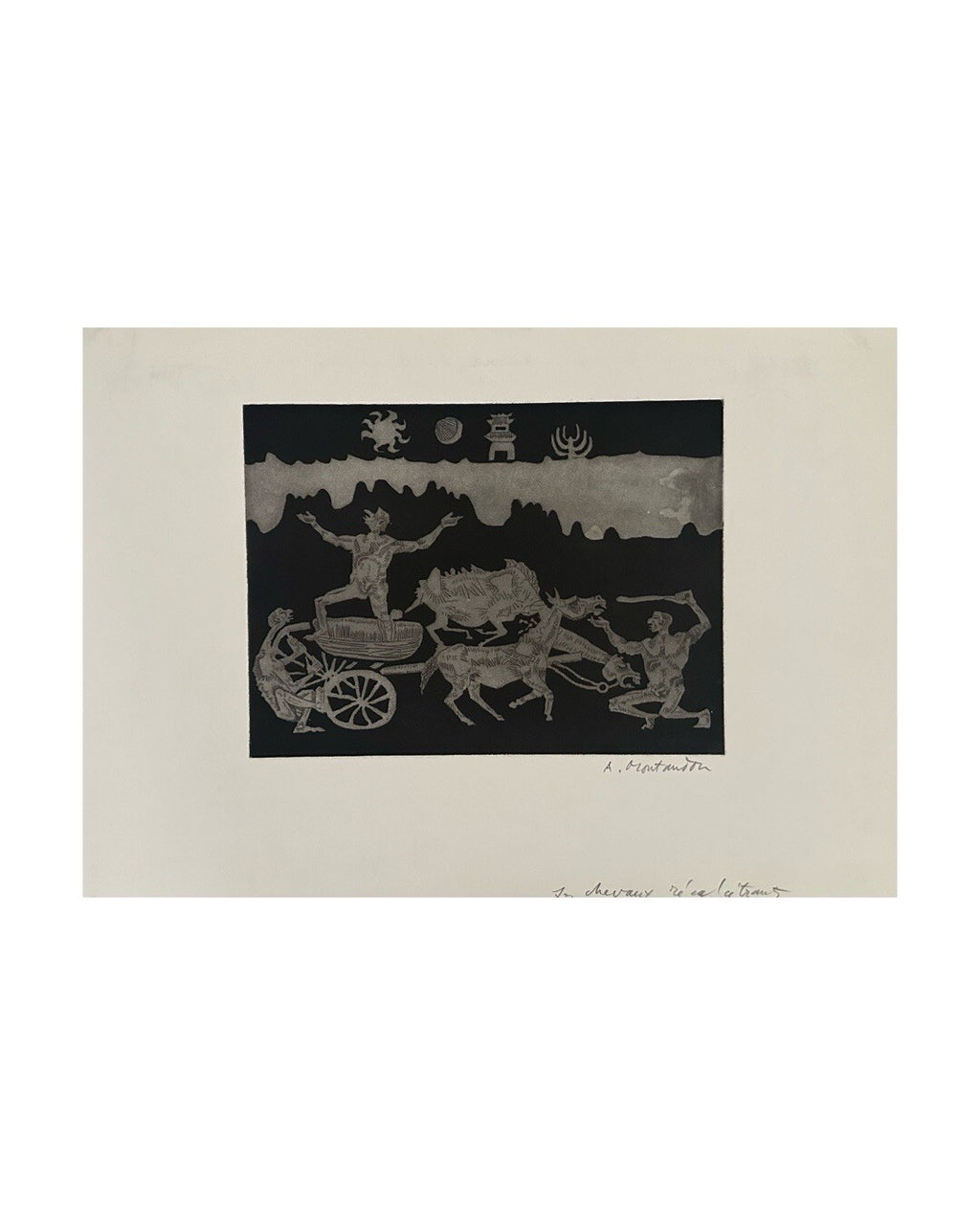 Aimé Montandon, Gravure originale, 1970