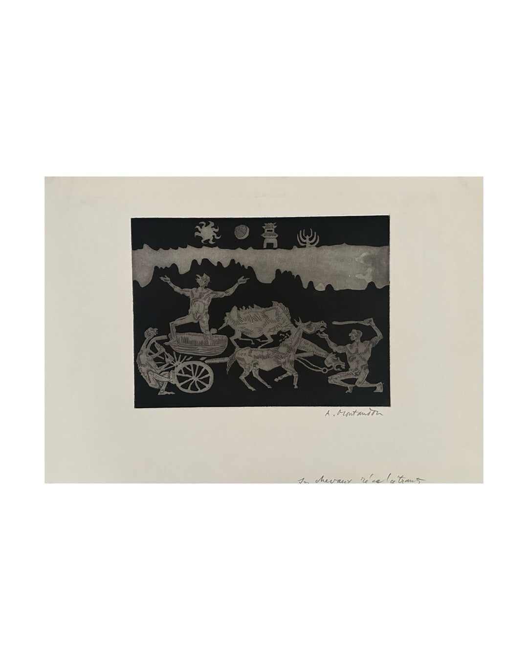 Aimé Montandon, Gravure originale, 1970
