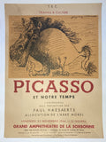 Pablo Picasso - Lithografieplakat 1946 Amphitheater der Sorbonne Kubismus