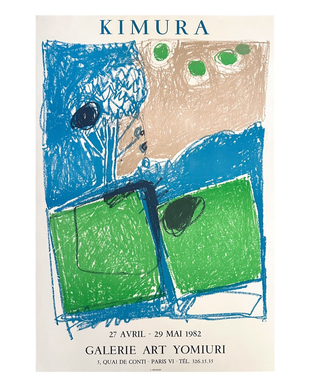Chuta Kimura, Affiche originale, lithographie, 1982