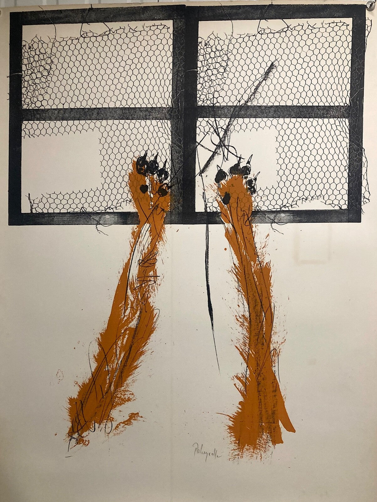 Paul Rebeyrolle, Lithographie, 1970