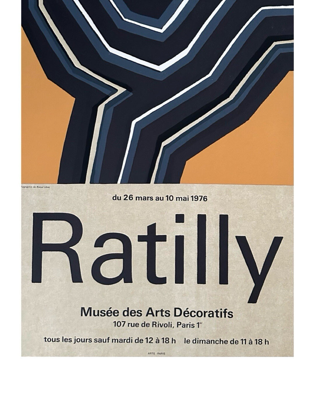 Raoul Ubac Lithografieplakat Musée des arts décoratifs Lyrische Abstraktion