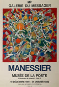 Alfred Manessier, Originallithografieplakat, 1982, Lyrische Abstraktion