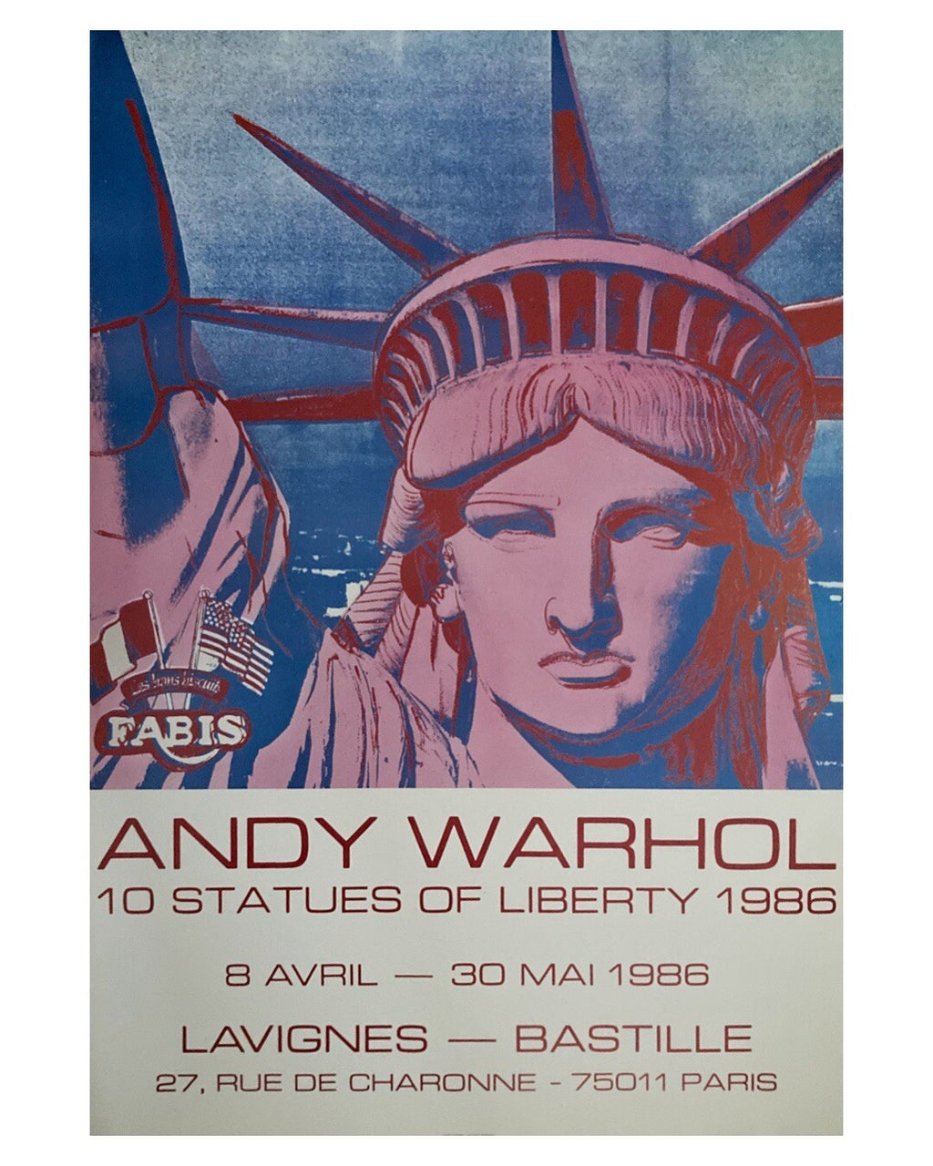 Andy Warhol - Originalplakat 1986 - Statues of Liberty - Pop Art - Lavignes