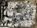 Raymond Moretti Tusche und Federwaschsignatur Expressionismus abstrakte Kunst Paris New-York