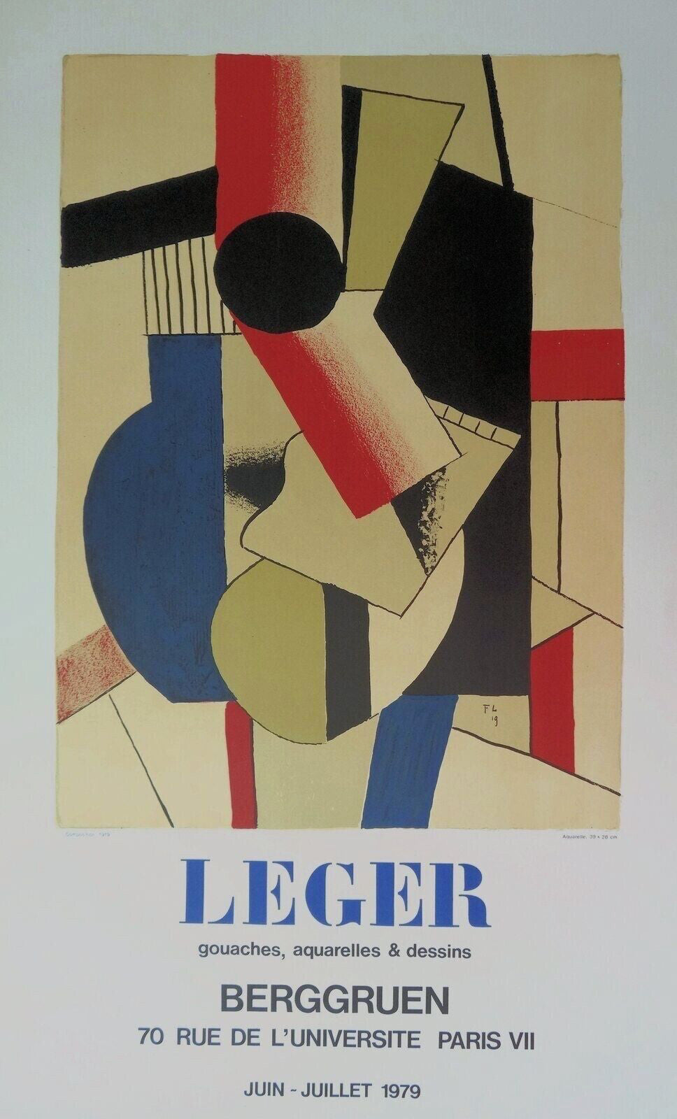 Fernand Léger, Affiche, lithographie, 1979
