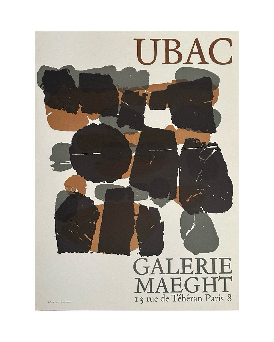 Raoul Ubac - Original-Lithographie-Plakat - Abstrakte Kunst - 20. Jahrhundert