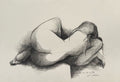 Claude Gaveau, Dessin au fusain, 1978