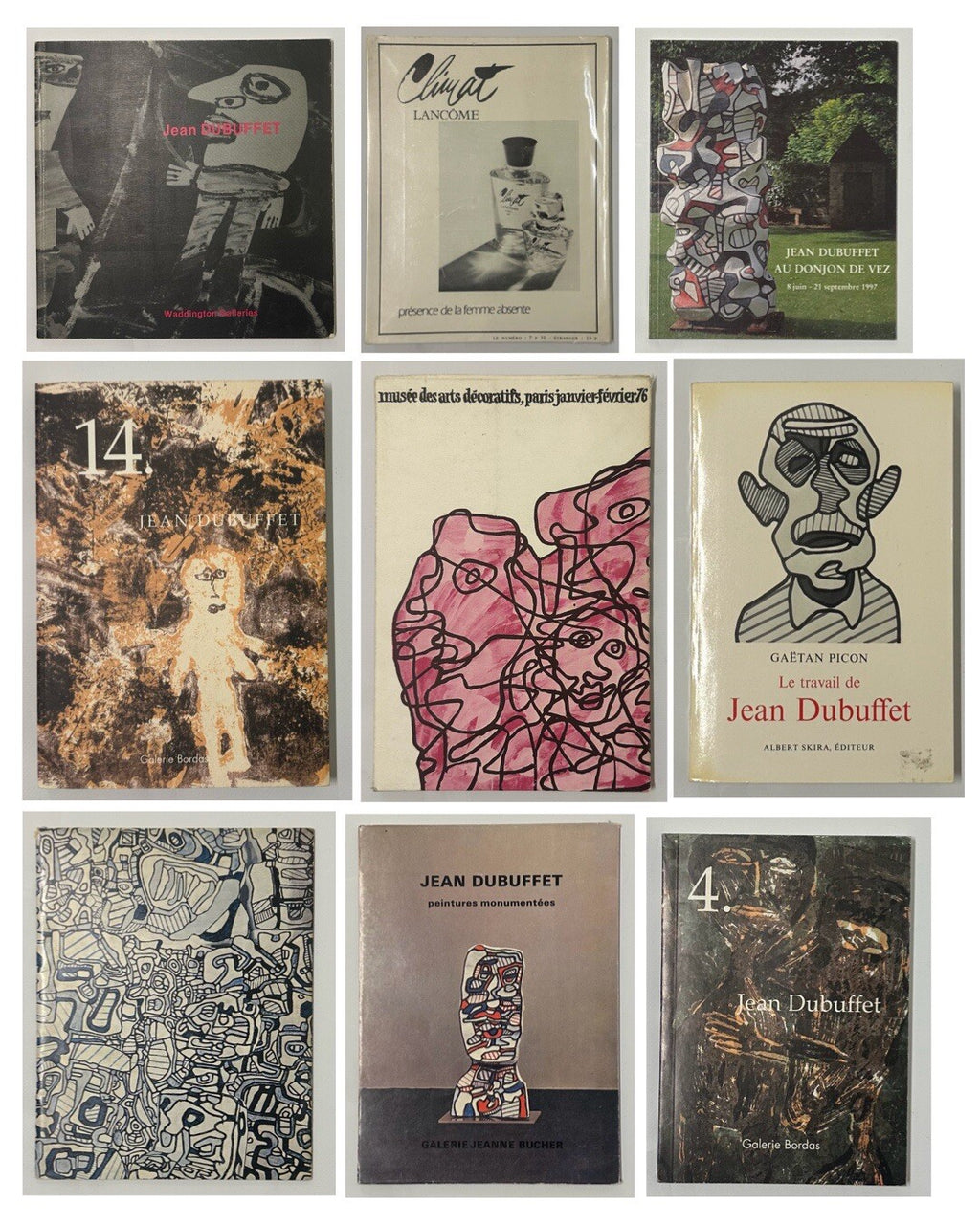 Jean Dubuffet - 28 Werke Dokumentation/Illustration/Hourloupe/Pace Gallery NY