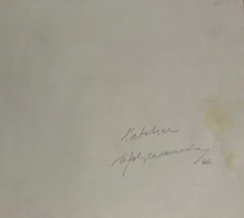 Albert Ràfols-Casamada, Dessin au pastel, 1986