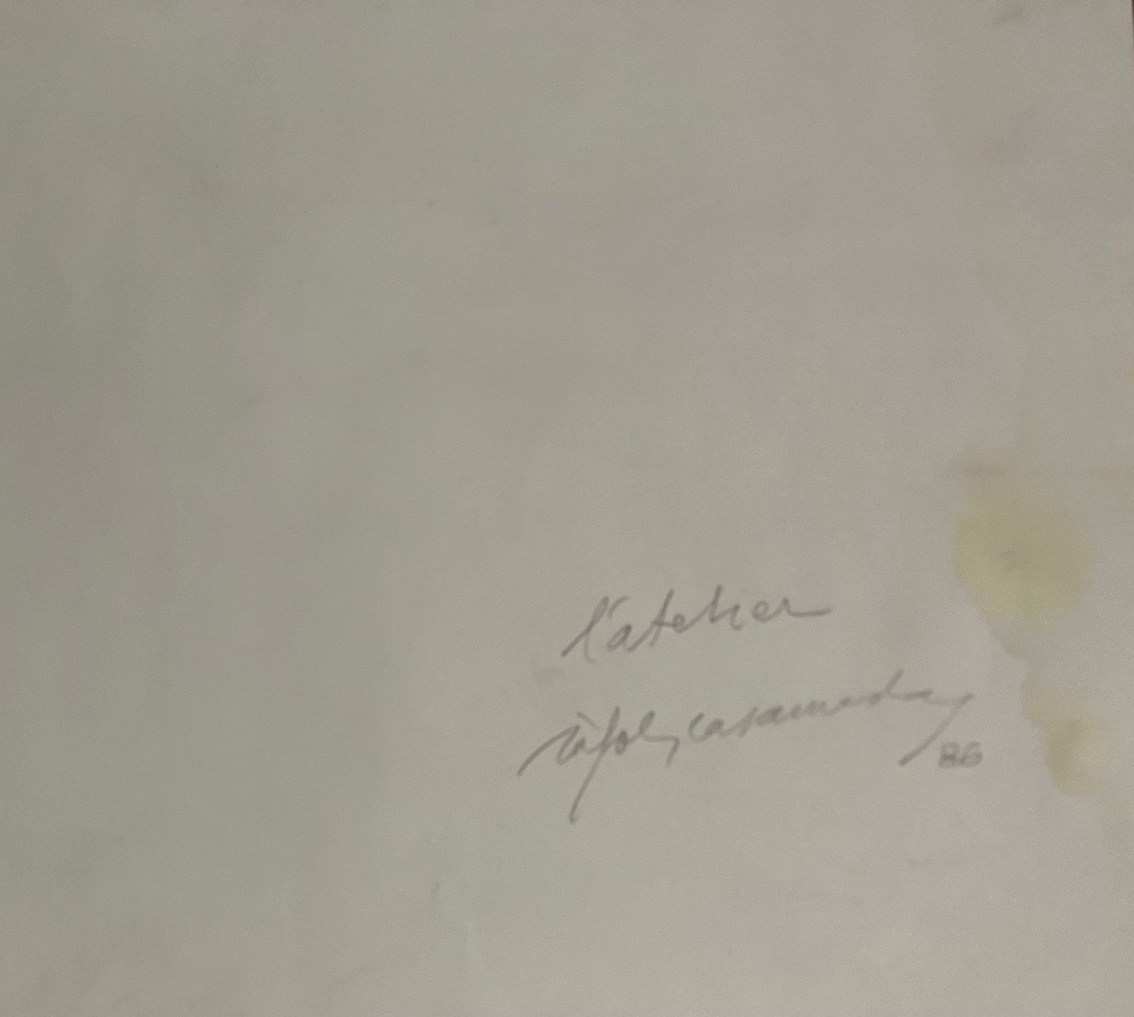 Albert Ràfols-Casamada Pastellzeichnung signiert abstrakte Kunst Abstraktion katalanische Kunst