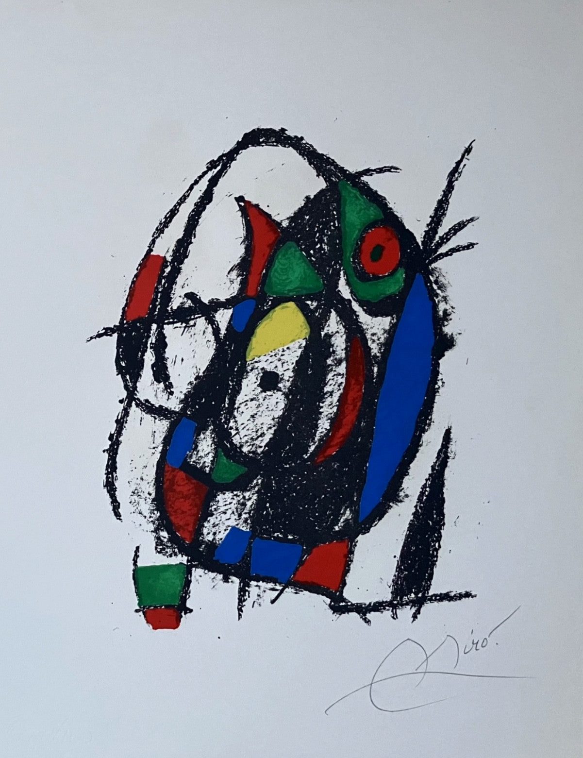 Joan Miró, Lithographie originale, 1980