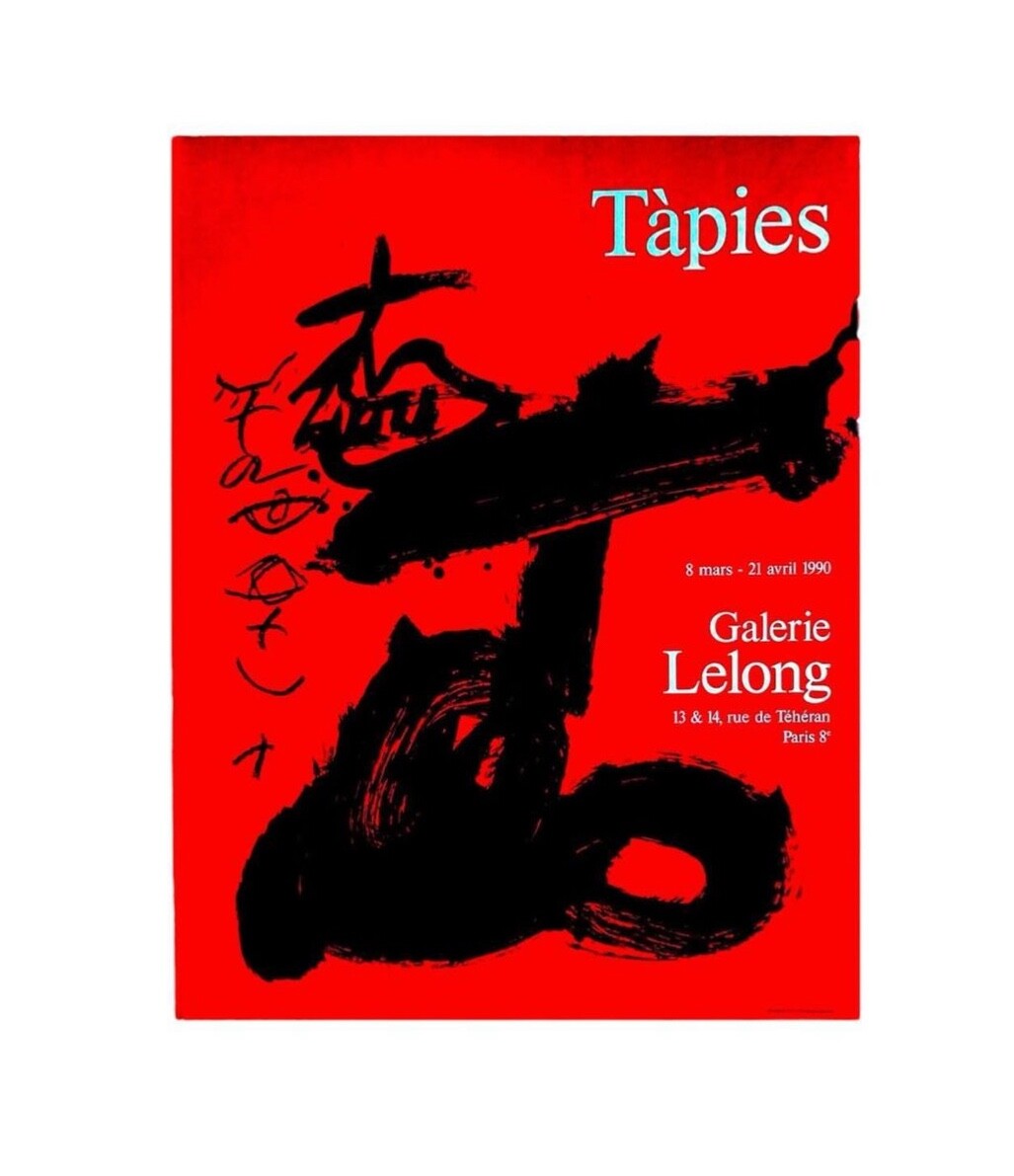 Antoni Tàpies, Affiche, lithographie, 1990