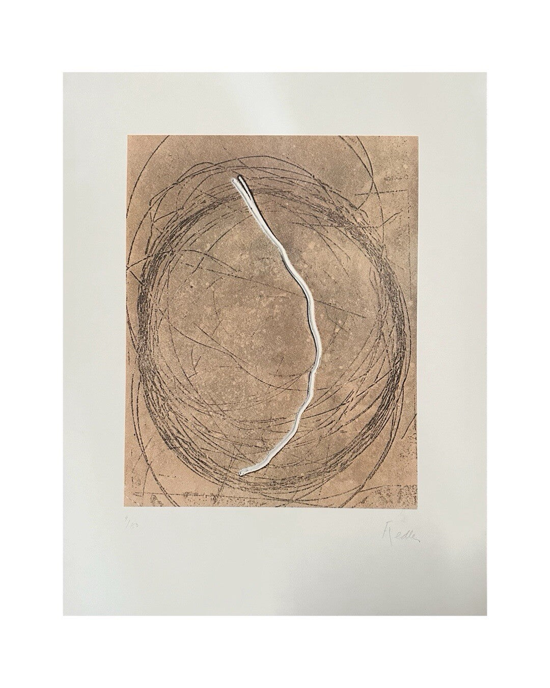 François Fiedler, Lithographie, Lyrische Abstraktion abstrakte Kunst Abstract Art