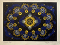 Jean Picart Le Doux Originallithografie signiert abstrakte Kunst Surrealismus Kunst