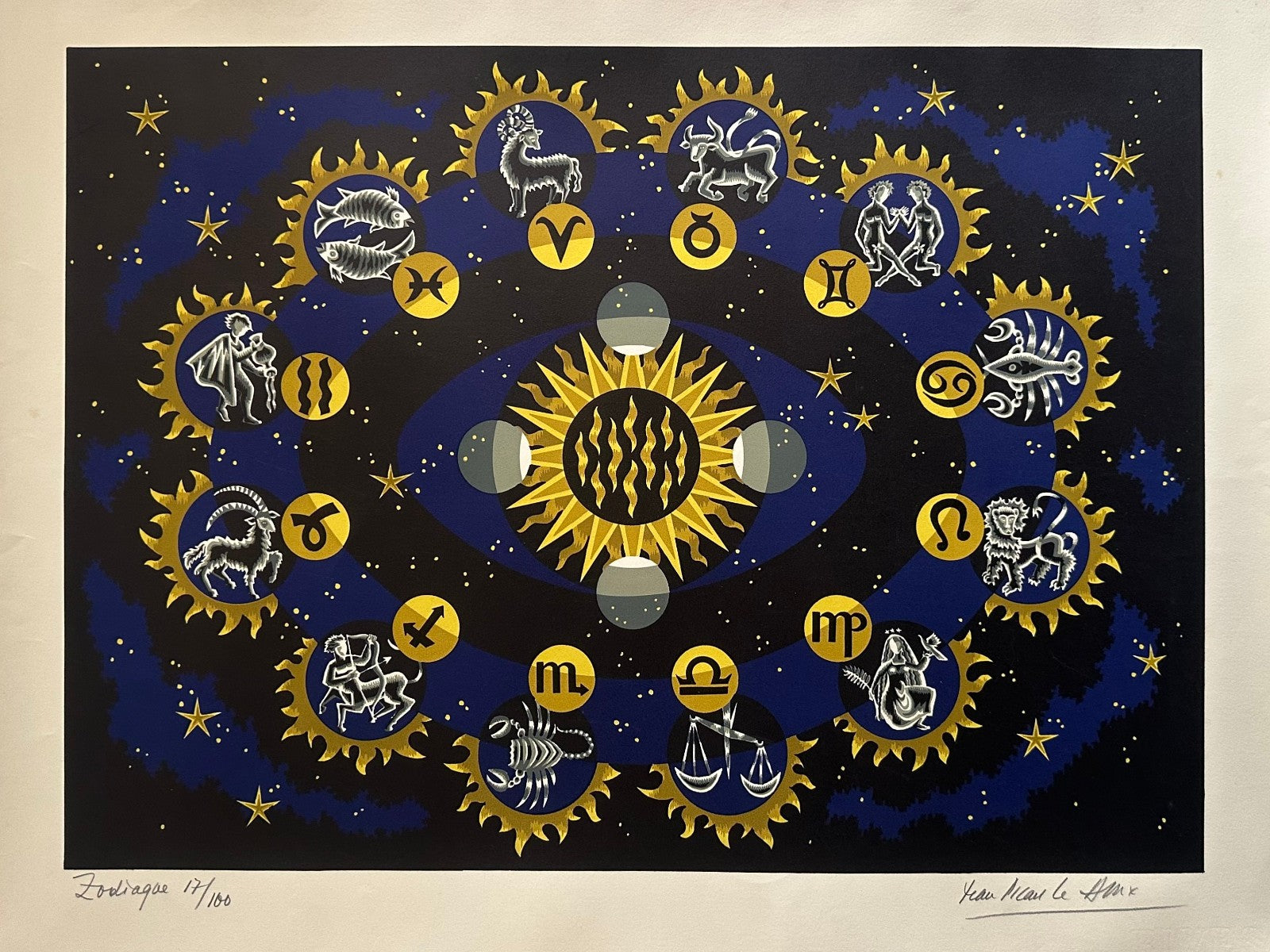 Jean Picart Le Doux, Lithographie originale, 1970