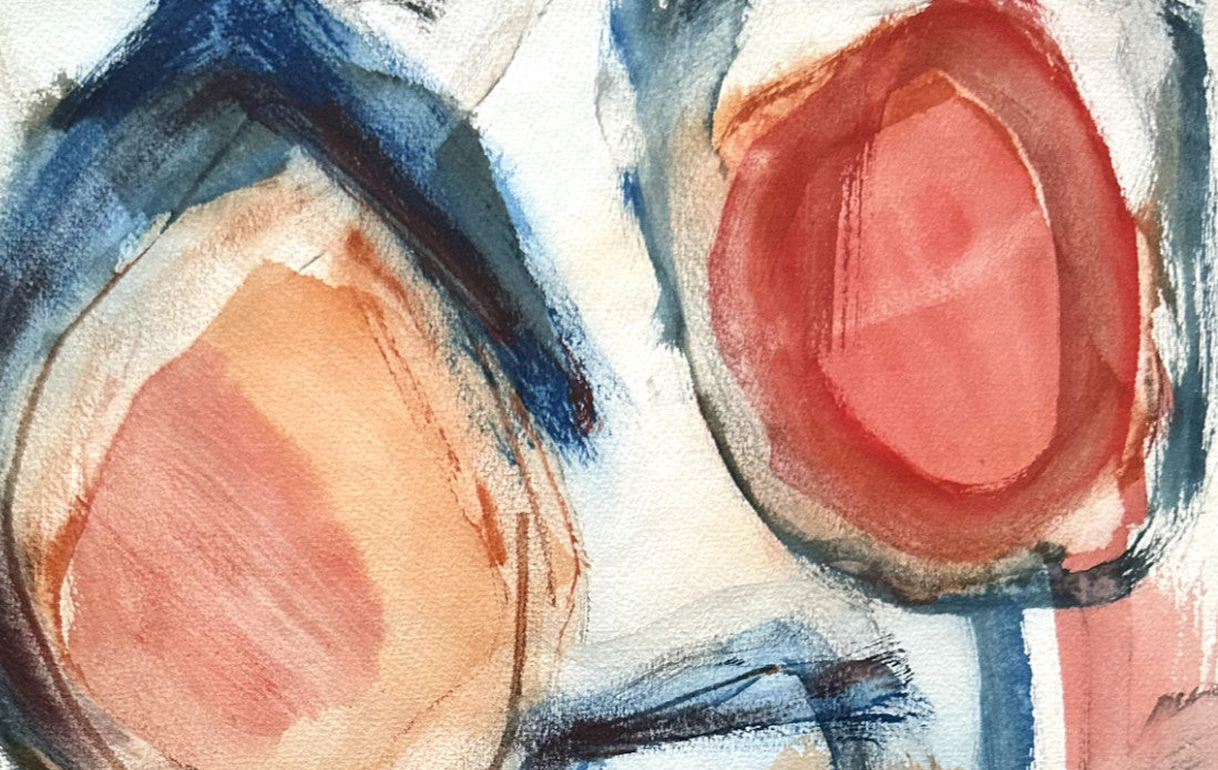 Guido Llinas Encre et aquarelle signée 1977 Los Once · Abstraction cubaine