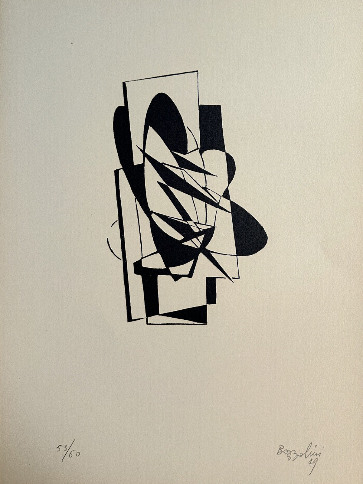 Silvano Bozzolini & Jean Arp, Gravure originale, 1949