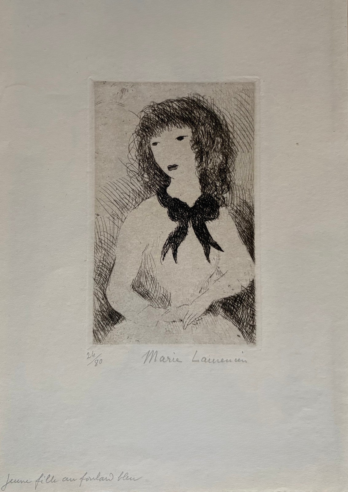 Marie Laurencin Signierte Gravur, poetischer, feminisierter Kubismus, Lyrik, Abstraktion