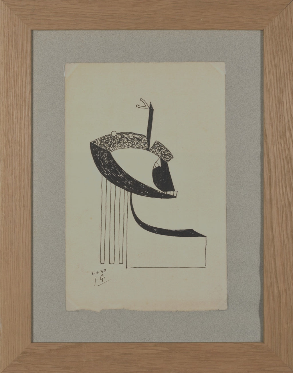 Julio González, Encre sur papier, 1939