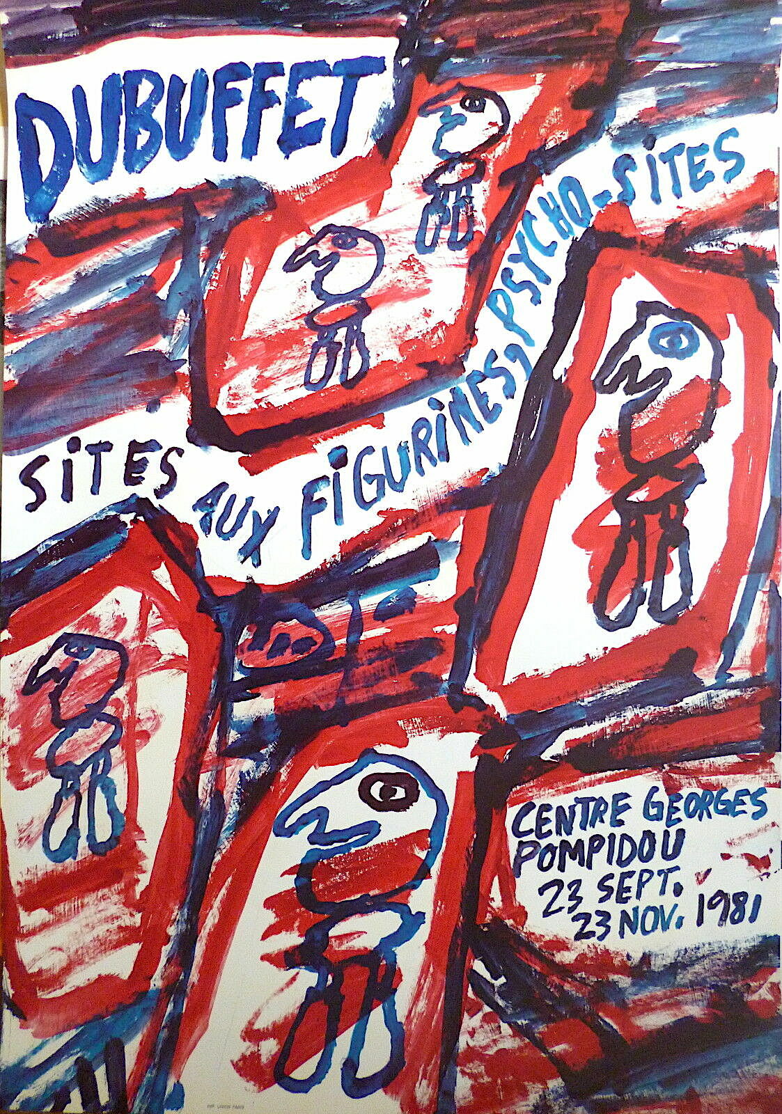 Jean Dubuffet, Affiche originale, 1981